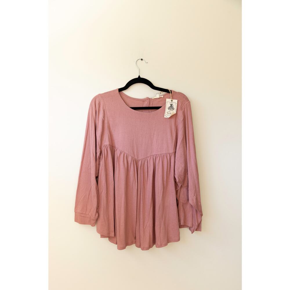 Easel Mauve Pink Top